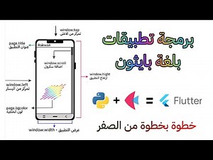 بايثون برمجة تطبيقات الموبايل python flet flutter