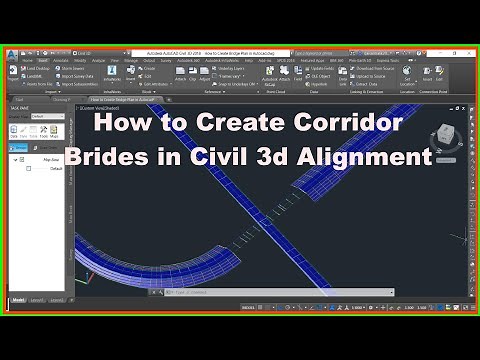 How to Create Corridor Brides in Civil 3d Alignment.|Autocad Civil 3D Bridge Corridor