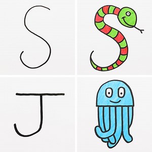 856K views · 4.6K shares | Turning letters into funny animals.  bit.ly/2ULClZr | Bright Side | Facebook