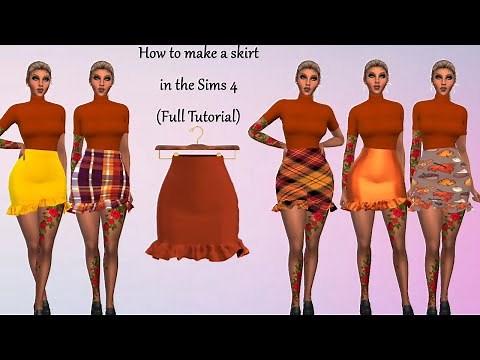 How to make a Skirt in the Sims 4 [Beginner tutorial] [Full tutorial]
