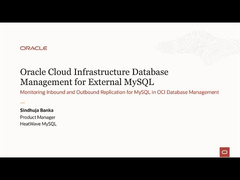 Monitoring Inbound and Outbound Replication for MySQL in OCI Database Management