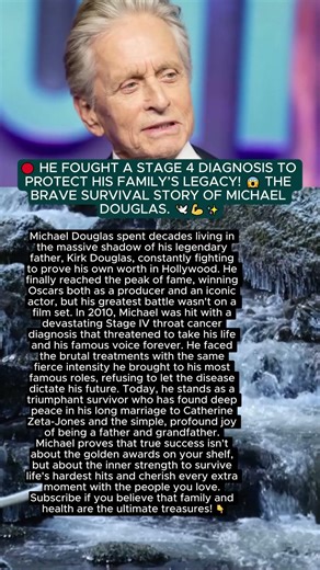 🔴 Doctors told him it was Stage 4... 😭 The incredible survival and legacy of Michael Douglas.