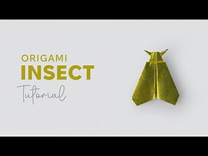 Paper Insect 🪰. How to Make an Easy Origami Moth | Paper Butterfly, Easy tutorial