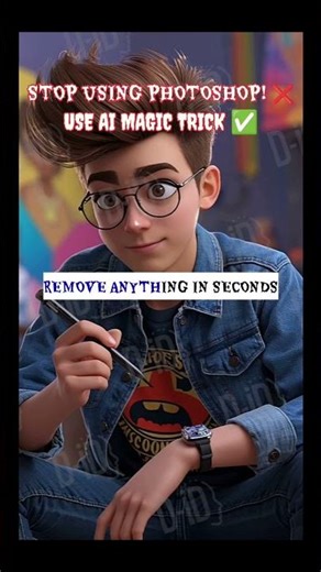 Remove Unwanted Objects from Photos in 1 Click! 📸✨ Best AI Tool #shorts