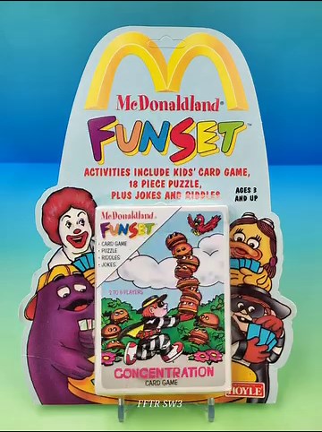 1992 McdonaldLand Fun Set. #McdonaldLand #mcdonalds #hoyle #1990s #cardgame #games #boardgames #grimace #birdie #ronald #ronaldmcdonald #hamburglar #collectibles #happymeal #vintage #mcdonaldscollectibles | Fast Food Toy Reviews
