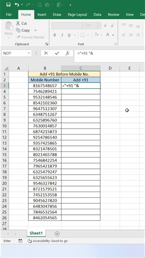 Excel Tricks 👍 #exceltips #exceltricks #exceltutorial #Excel | computernotion
