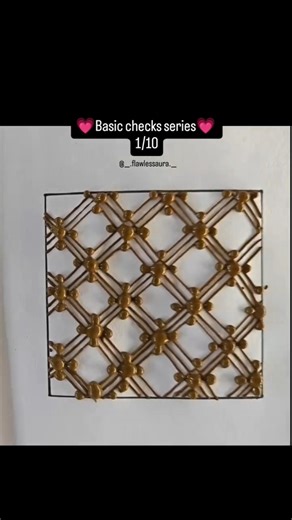 🌷Basic checks mehendi 🌷#mehendi #mehendidesign #checksmehndidesign #mehenditutorial #mehendimagic