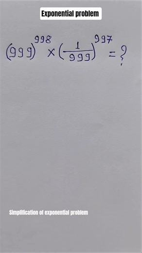 Simplification of Exponential expression