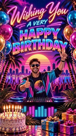 Happy Birthday Dance Song - Retro 80's Mix #birthdaywishes #happybirthdayremix #birthdaypartymusic