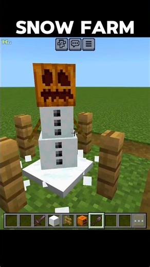 Infinite Snow in Minecraft #minecraftshorts #shorts #minecraft