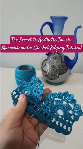 The Secret to Aesthetic Towels: Monochromatic Crochet Edging Tutorial