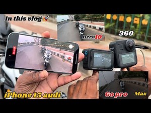 iPhone 15 vs go pro hero 10 vs go pro max || best moto vloging camera comparison ||