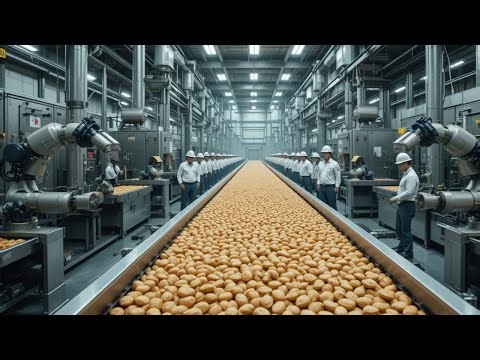 Inside a Crunchy Peanut Butter Factory| How They Make the Perfect Crunch (Full Process)