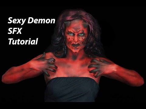 Sexy Demon Halloween SFX Makeup Tutorial