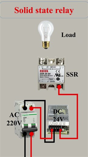 industrial SSR Wiring connection diagram #CircuitDiagram #electrician #industrial #control