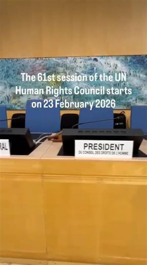 The UN Human Rights Council is in session! (#HRC61)