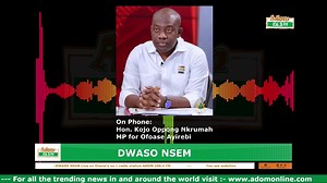 Atto Forson's engagement with traders ahead of budget statement is good - Kojo Oppong Nkrumah, MP for Ofoase-Ayirebi. #DwasoNsem | Adom 106.3 FM