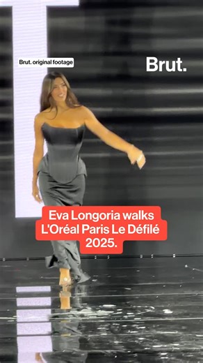 Brut on Instagram: "Eva Longoria, 50, walked the runway at L’Oréal Paris’s Le Défilé 2025 during Paris Fashion Week. The American actress, producer, and entrepreneur, best known for her role on "Desperate Housewives," joined fellow brand ambassadors in the show, which highlighted themes of confidence, inclusivity, and sisterhood.⁣ ⁣ #parisfashionweek #evalongoria @evalongoria #fashion #loreal"