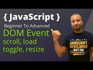 javascript bangla tutorial 63 : DOM Event | Event Object | scroll, resize, toggle