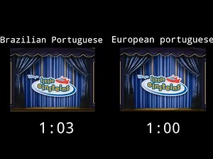 Brazilian Portuguese VS European Portuguese Little Einsteins Intro (Season 1)
