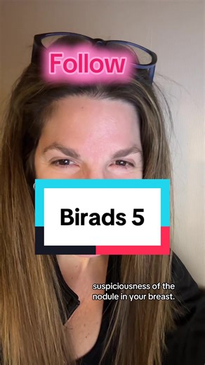 BI-RADS 5 means the imaging looks very suspicious for cancer. It doesn’t confirm cancer, but it means there’s a high chance, so doctors act quickly and usually recommend a biopsy to be sure.