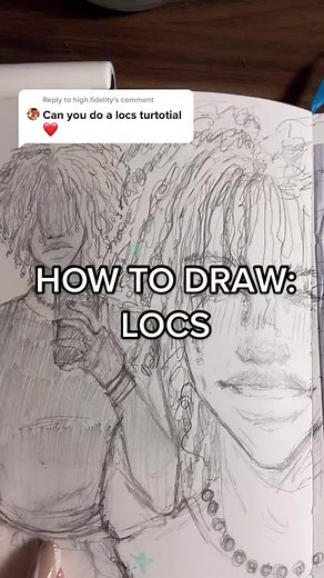 How to Draw Locs: Sketching Tutorial for Beginners