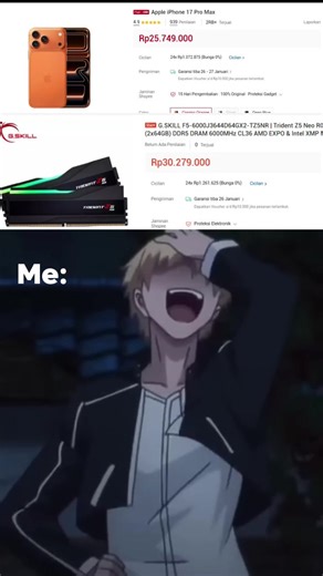 Harga ram setara ip 17 pm #fyp #ram #sad #meme #pc