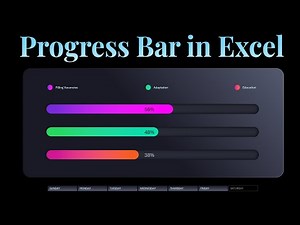 How to Make Interactive Progress Bars in Excel step by step