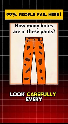 How Many Holes are in these Pants? | Quiz Flare