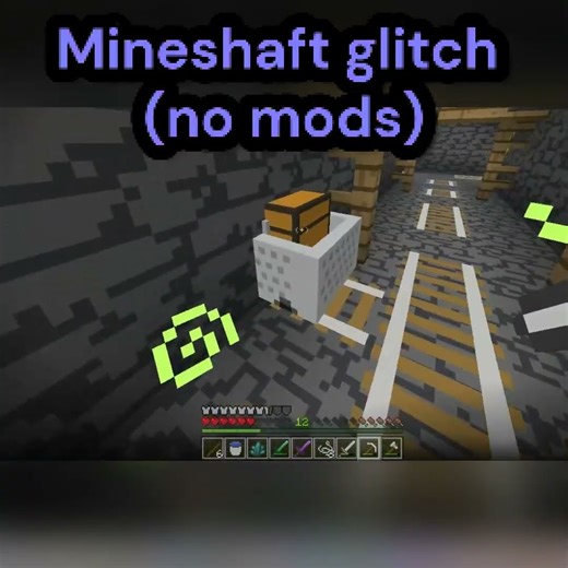 Mine-shaft glitch moment #minecraft #shorts