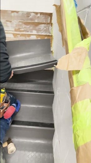 Installing Rubber Stair Treads DIY!