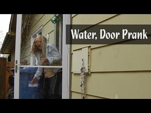 Water Bucket Over Door Prank