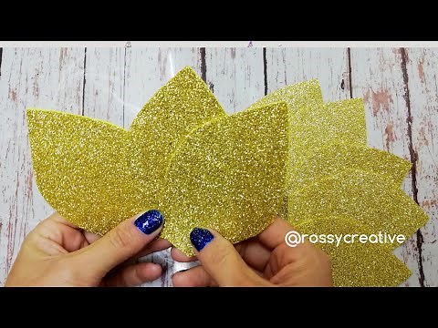 How to make Christmas flowers from foam quickly and easily