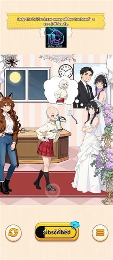 Brain Puzzle 3 : Crazy Mind | Help the bride chase away all her husband's ex-girlfriends