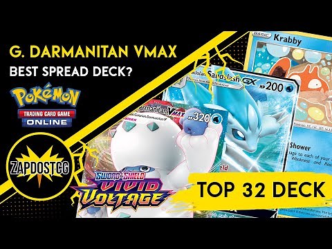 Galarian Darmanitan VMAX Deck + Alolan Sandslash GX = ALL PRIZE CARDS IN 1 TURN! (Pokemon TCG)