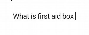 What is first aid box|... | Filo