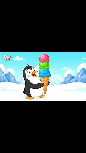 Penguin vs Giant Ice Cream 🍦😂 | Funny Cartoon Short