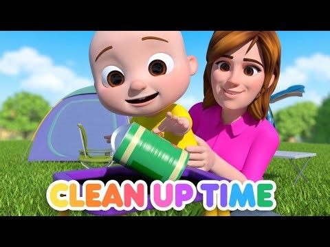 Clean Up Trash Song 🧹 | Kids Cleaning Song