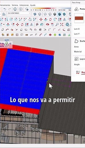 Plugin Curic Face Array en Sketchup#arquitectura #sketchup #tips
