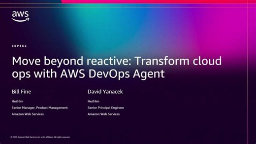 Amazon AWS Embeds AI in DevOps Workflows for Improved Reliability | Ashish Raj posted on the topic | LinkedIn