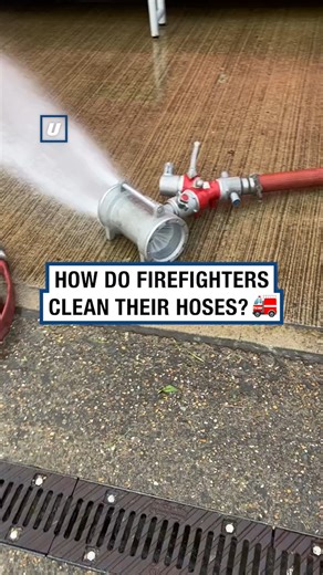 2.2M views · 5.6K reactions | This is how firefighters clean their hose's! 六‍ | UNILAD Tech | Facebook