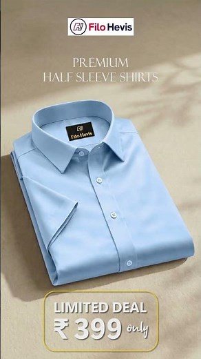 🔥 Filo Hevis Half Sleeve Shirt | Premium Look, Ultimate Comfort 👕✨
