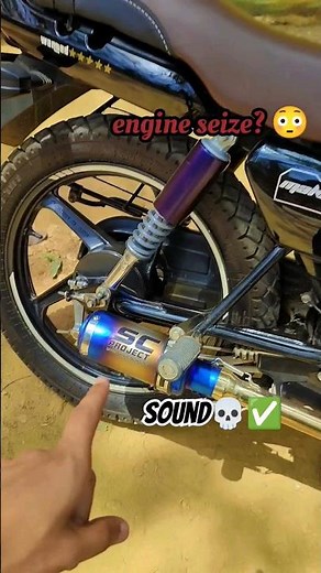 💥Sc Project Exhaust Install In splendor🚨 Modified Splendor🔥💥 #shorts #splendor #splendormodified
