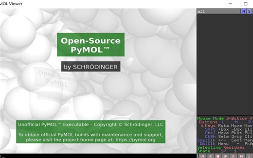 pymol 2.6 分子三维可视化 下载安装指南 三分钟教你