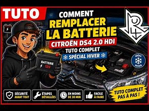 🔋 Comment Remplacer la Batterie sur une Citroën DS4 2.0 HDI (TUTO COMPLET Spécial Hiver) ❄️