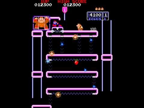 Donkey Kong Jr. (Arcade) Gameplay