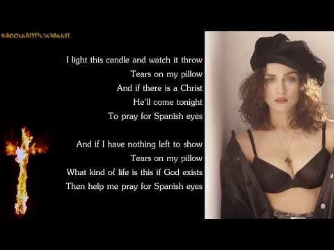 Madonna - Spanish Eyes (Lyrics on Screen)