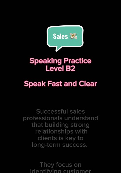 Práctica de Speaking B2 en Inglés de Negocios