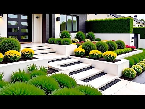 Top 100 Modern Front Yard Garden Design Ideas 2025 🏡 Stylish Landscaping, Walkways & Entrance Trends