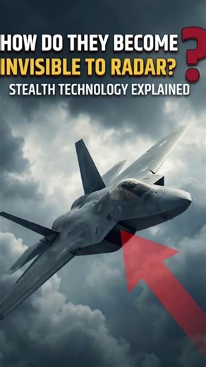How Do Stealth Fighter Jets Become Harder to Detect by Radar? ✈️📡#StealthAircraft #StealthTechnology
